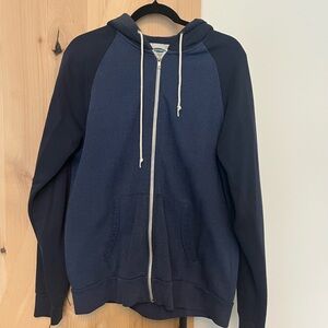 Old Navy Men's Zip-Up Hoodie in Navy Blue
